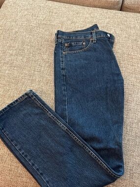 Levi's Dark Blue Straight Leg Men's Jeans
